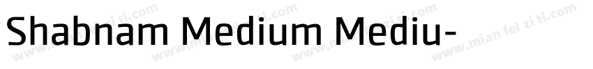 Shabnam Medium Mediu字体转换
